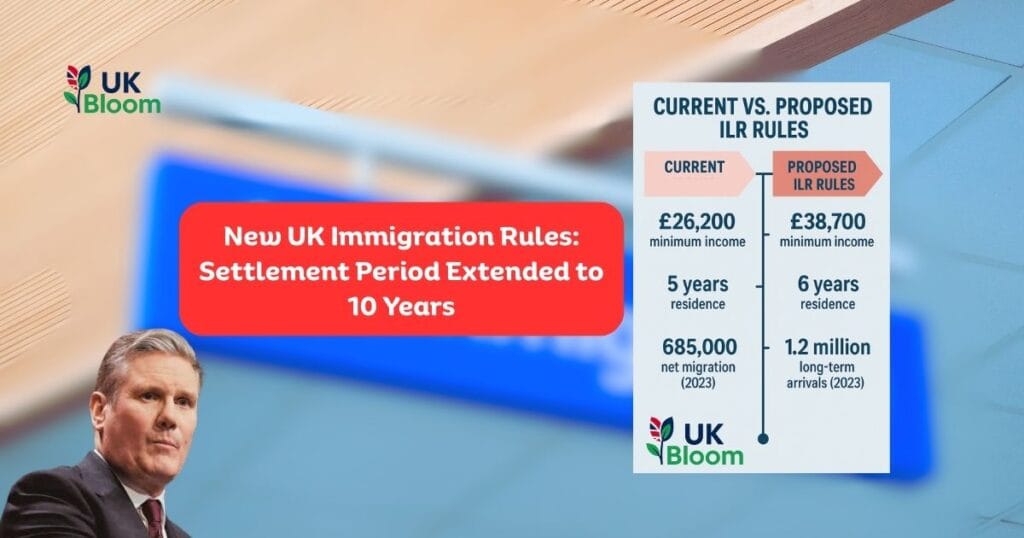 New UK Immigration Rules: Settlement Period Extended to 10 Years