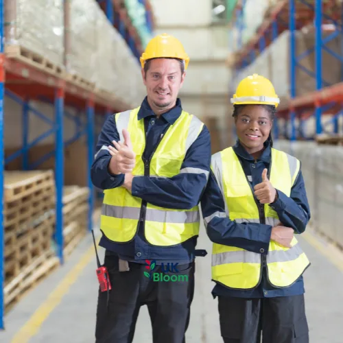 factory worker standing